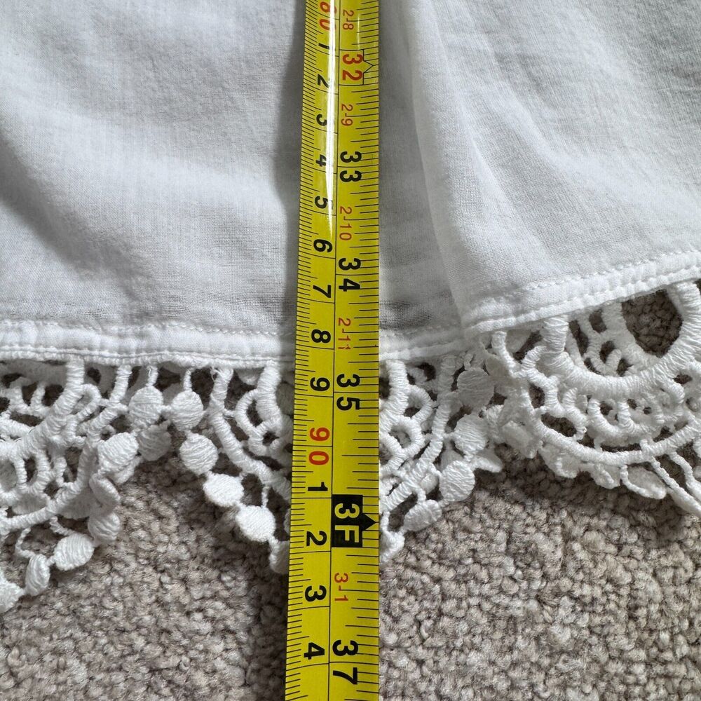 Swimsuits For All Swimsuit Cover Up Women's SIZE 18/20 Short Tab Sleeve White - Picture 13 of 16